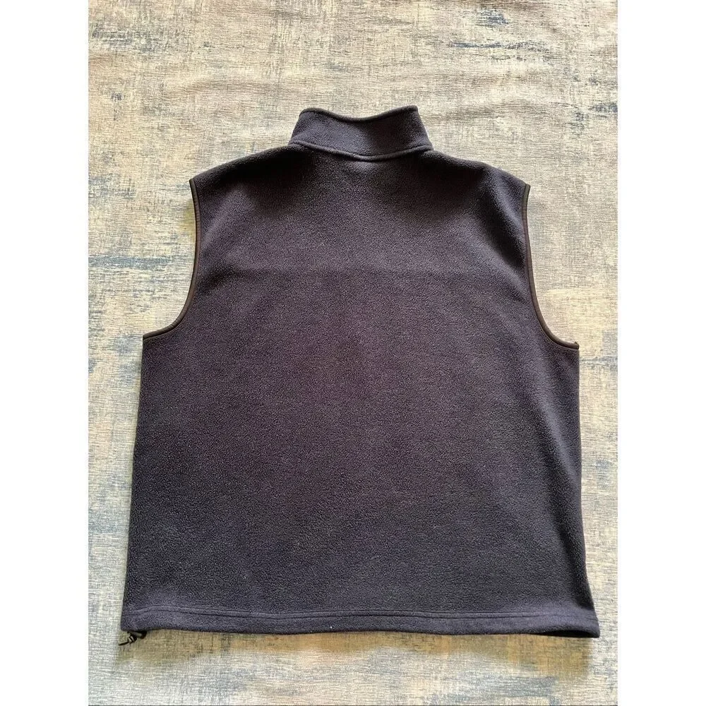 Old Navy Blue Fleece Full Zip Mock Neck Vest Men's XXL